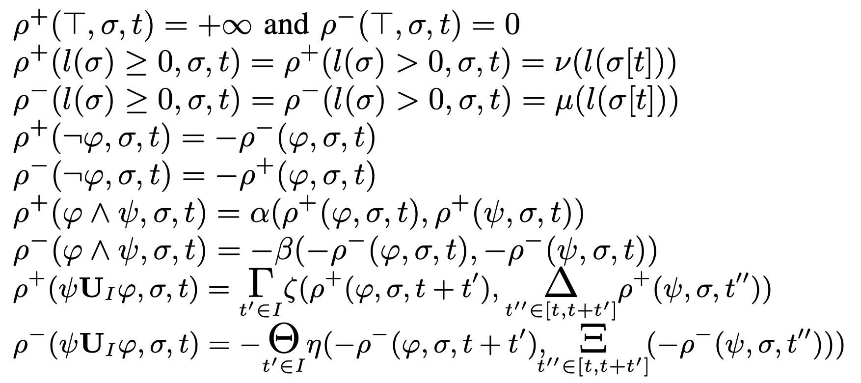 Work-in-Progress: Towards a Theory of Robust Quantitative Semantics for Signal Temporal Logic paper illustration